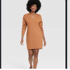 A New Day collared sweater dress